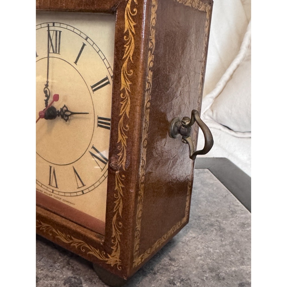RARE VINTAGE HOWARD MILLER ELECTRIC CLOCK Model 4735 Late 1940s-1950s Works - Picture 10 of 12